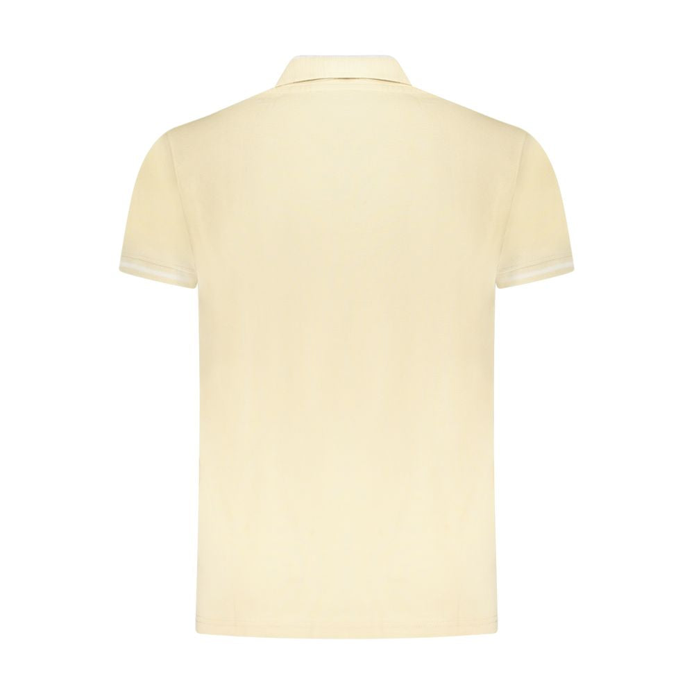 Cavalli Class Beige Cotton Men Polo Shirt Cavalli Class