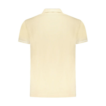 Cavalli Class Beige Cotton Men Polo Shirt Cavalli Class
