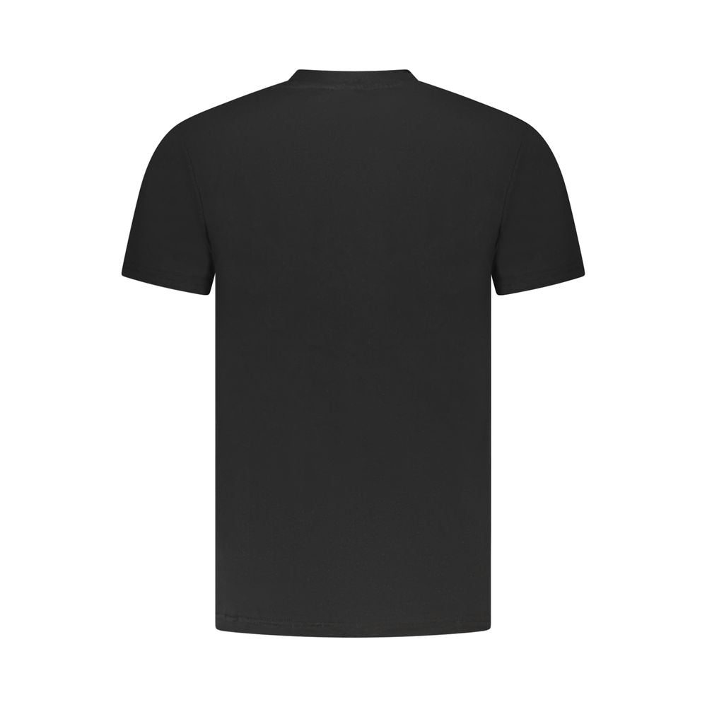 Cavalli Class Black Cotton Men T-Shirt Cavalli Class
