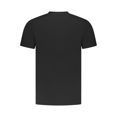 Cavalli Class Black Cotton Men T-Shirt Cavalli Class