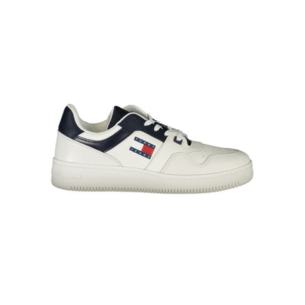 Tommy Hilfiger Blue Leather Men Sneaker Tommy Hilfiger
