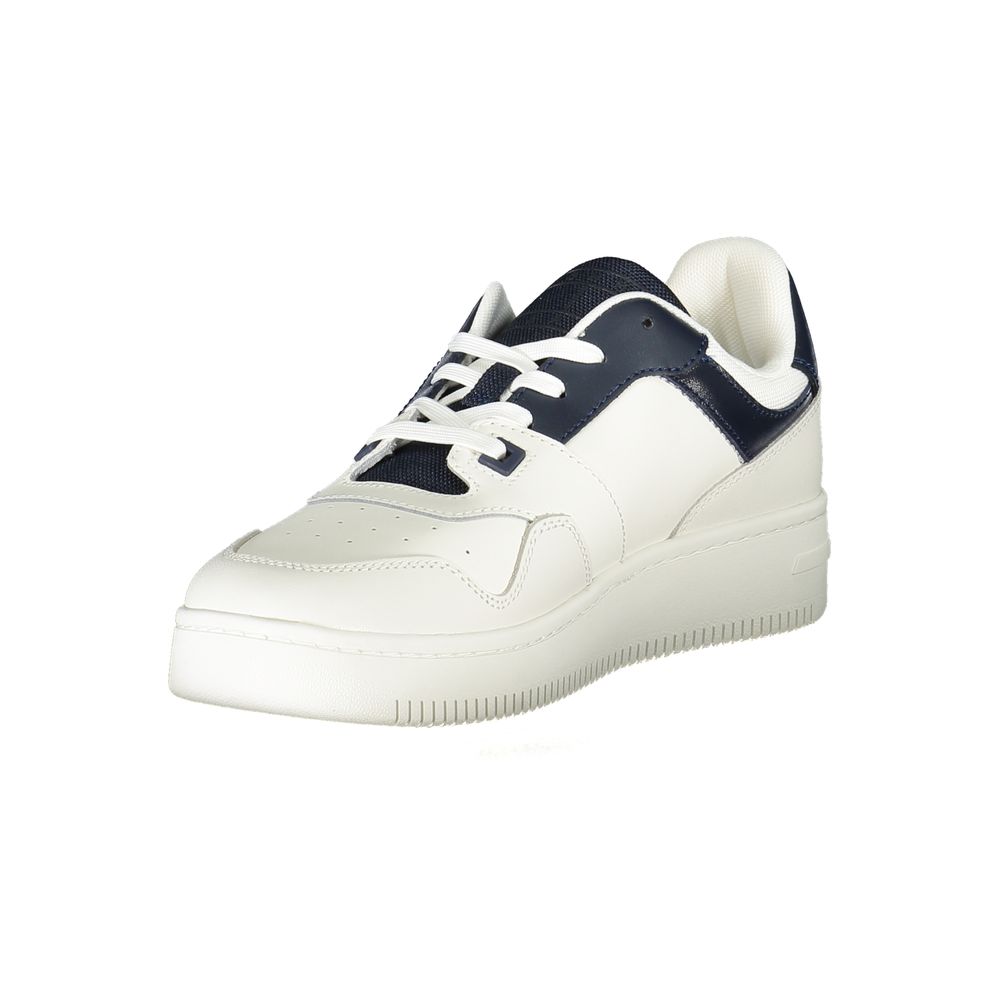 Tommy Hilfiger Blue Leather Men Sneaker Tommy Hilfiger