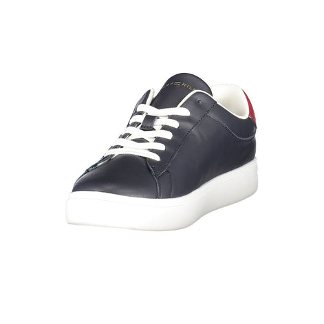 Tommy Hilfiger Blue Leather Women Sneaker Tommy Hilfiger