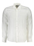 North Sails White Linen Men Shirt North Sails