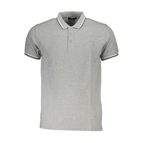 Cavalli Class Grigio Cotton Men Polo Cavalli Class