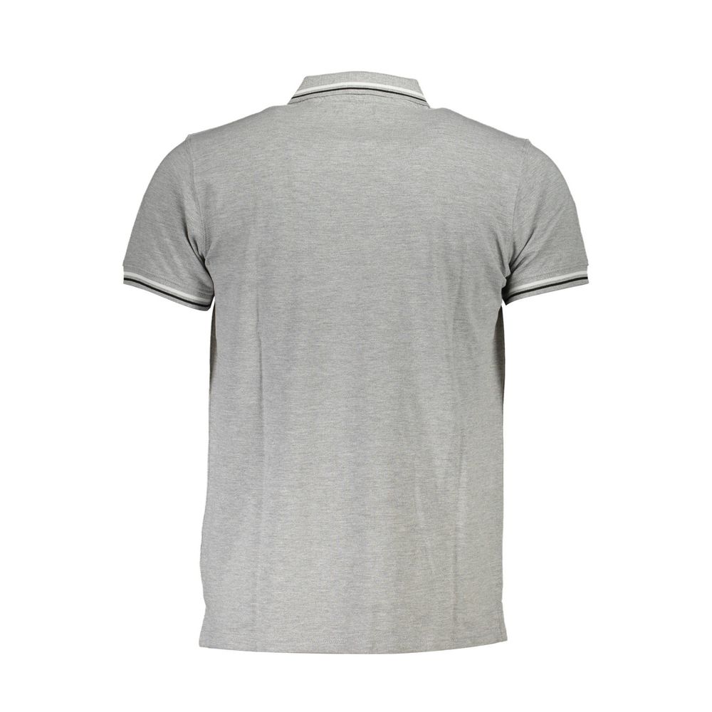 Cavalli Class Grigio Cotton Men Polo Cavalli Class