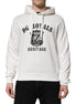 Dolce & Gabbana White Cotton DG ROYAL Print Hooded Sweater Dolce & Gabbana