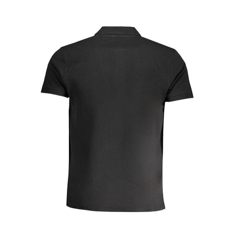 Cavalli Class Black Cotton Men's Polo Shirt Cavalli Class