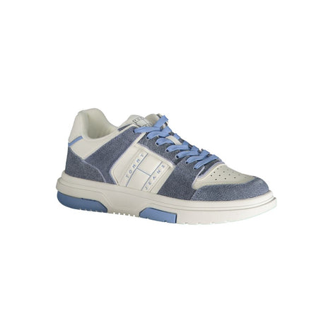 Tommy Hilfiger Light Blue Leather Women Sneaker Tommy Hilfiger