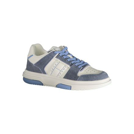 Tommy Hilfiger Light Blue Leather Women Sneaker Tommy Hilfiger