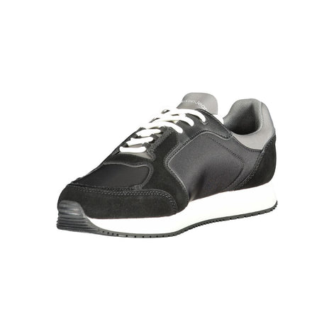 Calvin Klein Black Leather Men Sneaker Calvin Klein