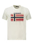 Napapijri White Cotton Men T-Shirt Napapijri