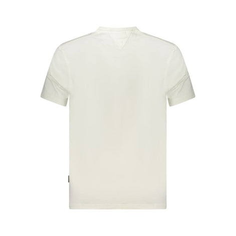 Napapijri White Cotton Men T-Shirt Napapijri