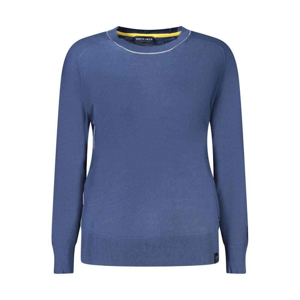 North Sails Blue Cotton Women Sweater North Sails