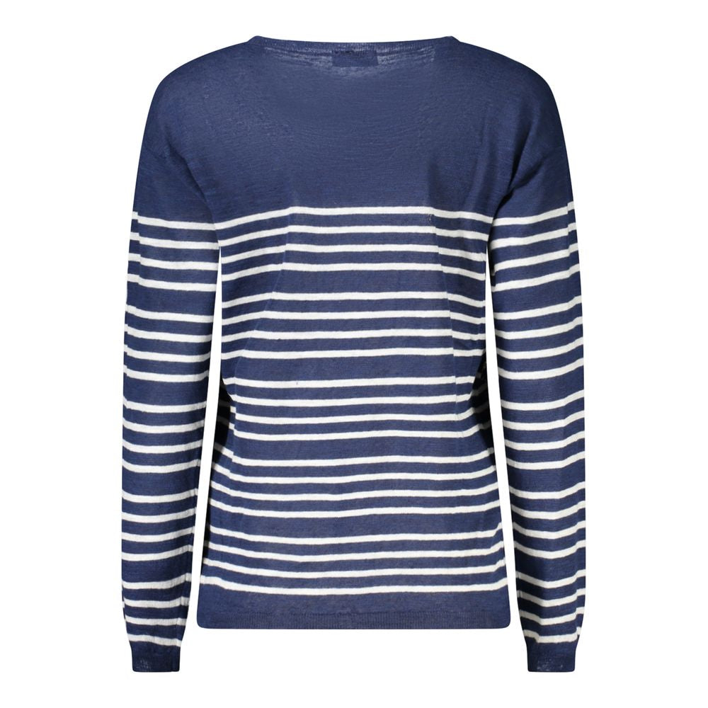 North Sails Blue Cotton Women Sweater North Sails