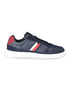 Tommy Hilfiger Blue Leather Men Sneaker Tommy Hilfiger