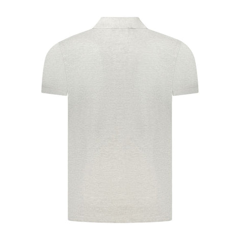 Cavalli Class Grigio Cotton Men's Polo Shirt Cavalli Class