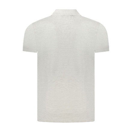 Cavalli Class Grigio Cotton Men's Polo Shirt Cavalli Class