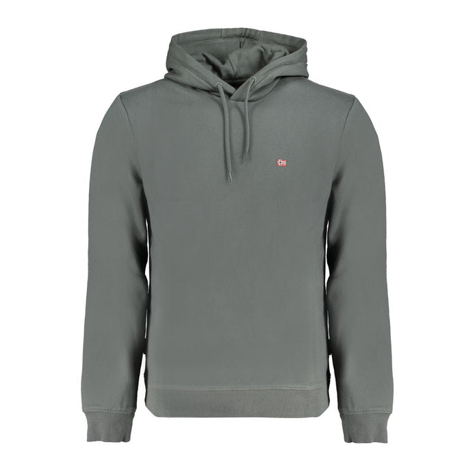 Napapijri Green Cotton Men Sweater Napapijri