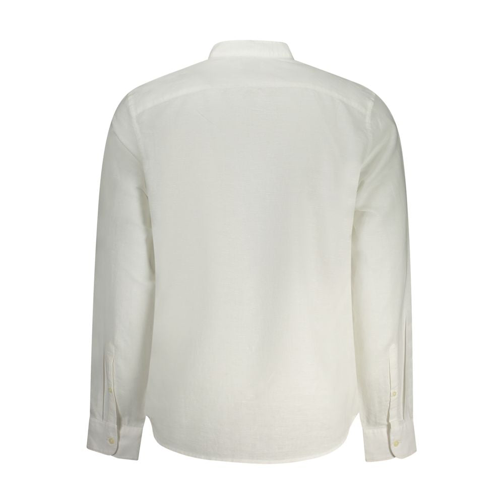 Timberland White Linen Men's Shirt Timberland
