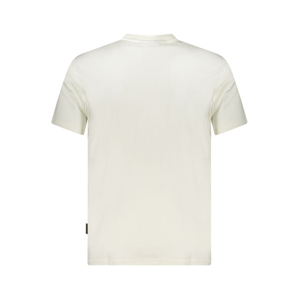Napapijri White Cotton Men's T-Shirt Napapijri