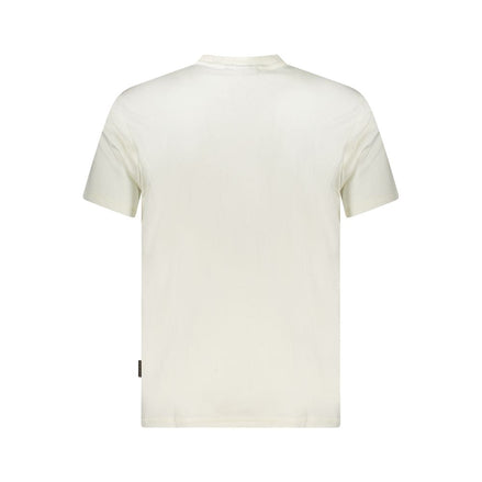Napapijri White Cotton Men's T-Shirt Napapijri