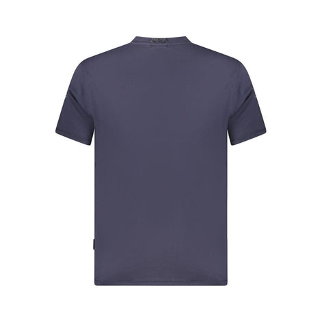 Napapijri Blue Organic Cotton Men T-Shirt Napapijri