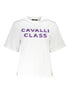 Cavalli Class White Cotton Women T-Shirt Cavalli Class