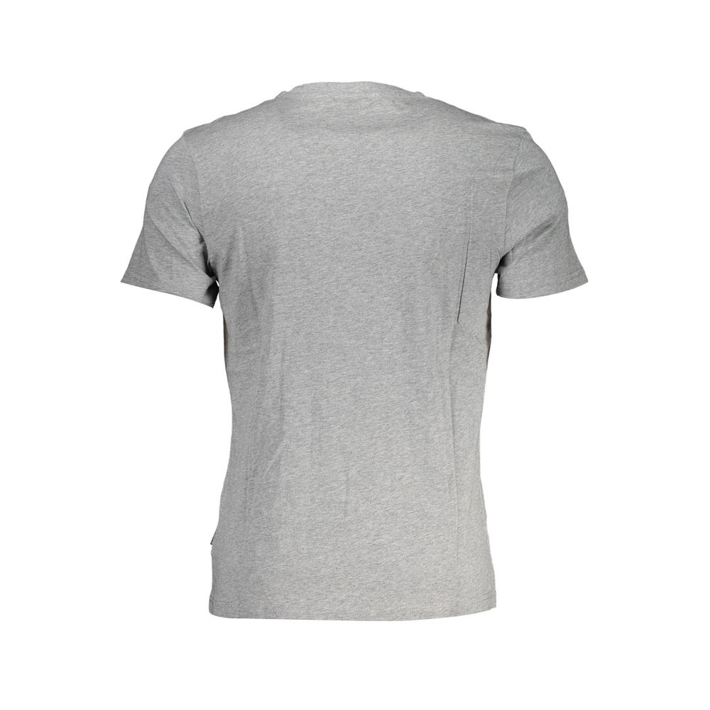 Napapijri Grigio Cotton Mens T-Shirt Napapijri