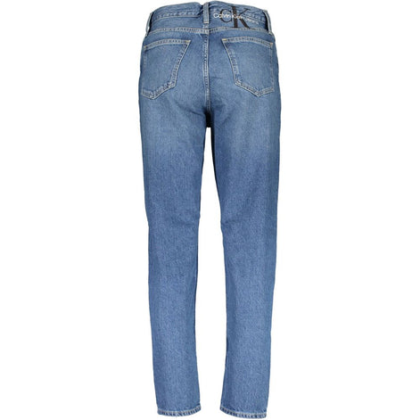 Jean Calvin Klein bleu en coton pour femme