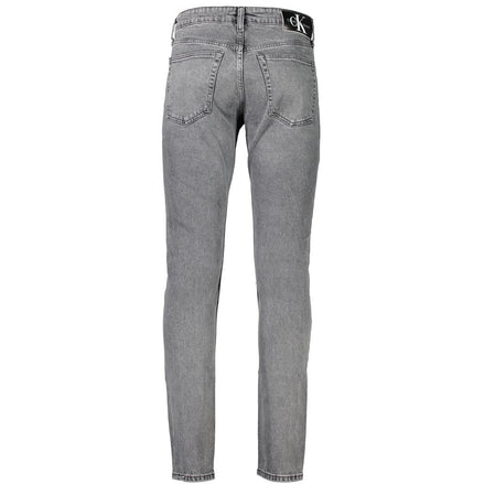 Calvin Klein Gray Cotton Slim Fit Jeans Calvin Klein