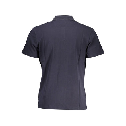 Napapijri Blue Cotton Men Polo Shirt Napapijri