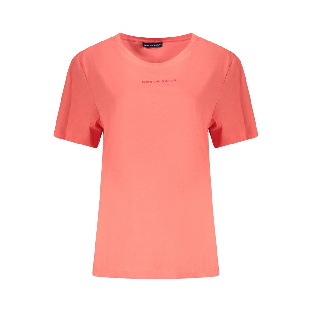 North Sails Pink Cotton Women T-Shirt North Sails