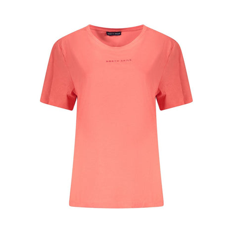 North Sails Pink Cotton Women T-Shirt North Sails