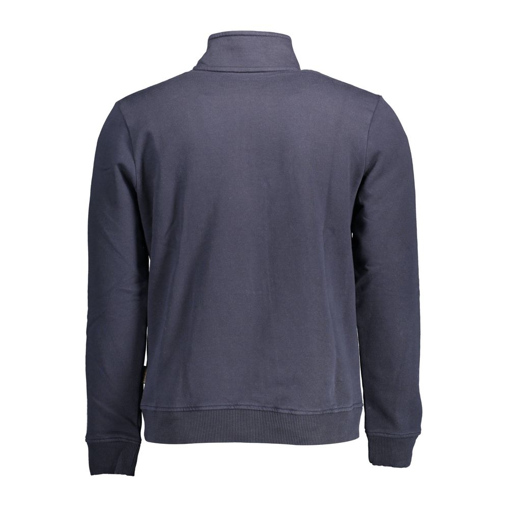 Napapijri Blue Cotton Men Sweater Napapijri