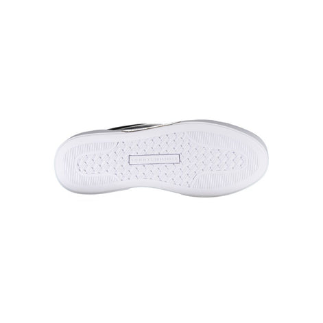 Tommy Hilfiger Black Leather Women Sneaker Tommy Hilfiger