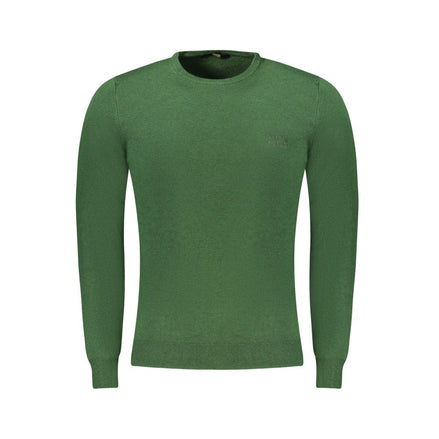 Cavalli Class Verde Viscose Men Sweater Cavalli Class