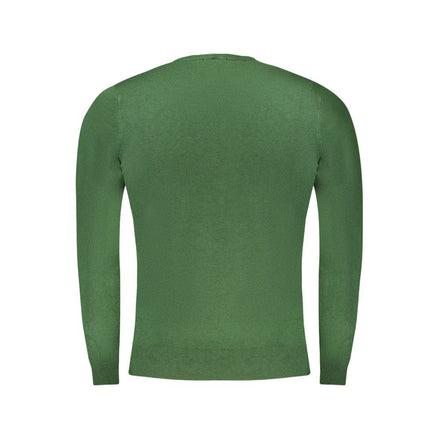 Cavalli Class Verde Viscose Men Sweater Cavalli Class