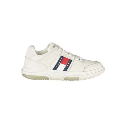 Tommy Hilfiger White Leather Women Sneaker Tommy Hilfiger