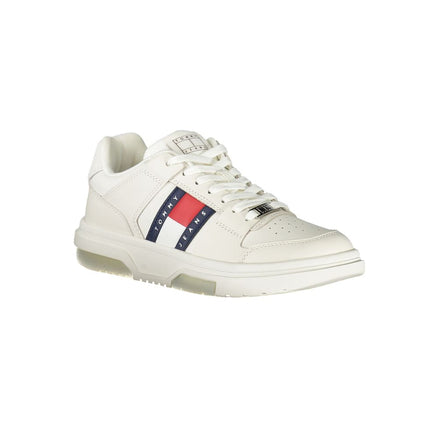 Tommy Hilfiger White Leather Women Sneaker Tommy Hilfiger