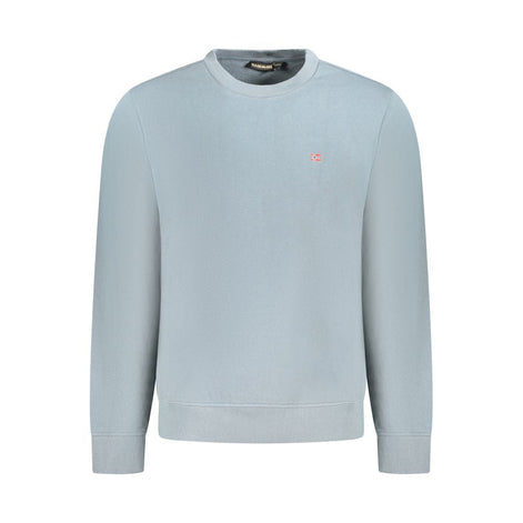 Napapijri Grigio Cotton Men Sweatshirt Napapijri