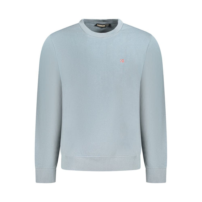 Napapijri Grigio Cotton Men Sweatshirt Napapijri