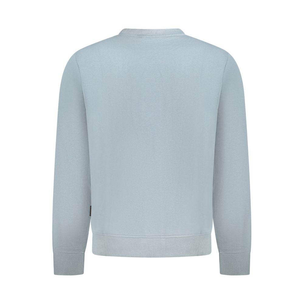 Napapijri Grigio Cotton Men Sweatshirt Napapijri