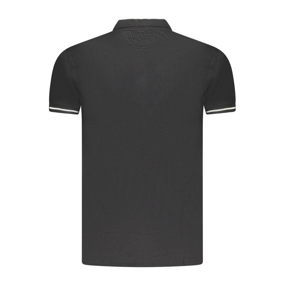 Cavalli Class Black Cotton Men Polo Cavalli Class
