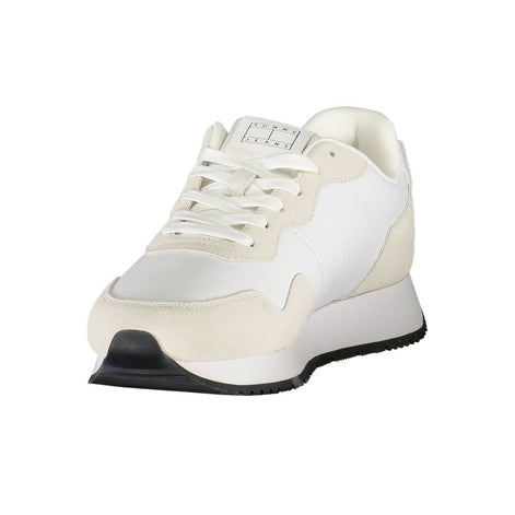 Tommy Hilfiger White Leather Men Sneaker Tommy Hilfiger