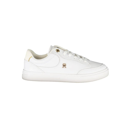Tommy Hilfiger White Leather Women Sneaker Tommy Hilfiger