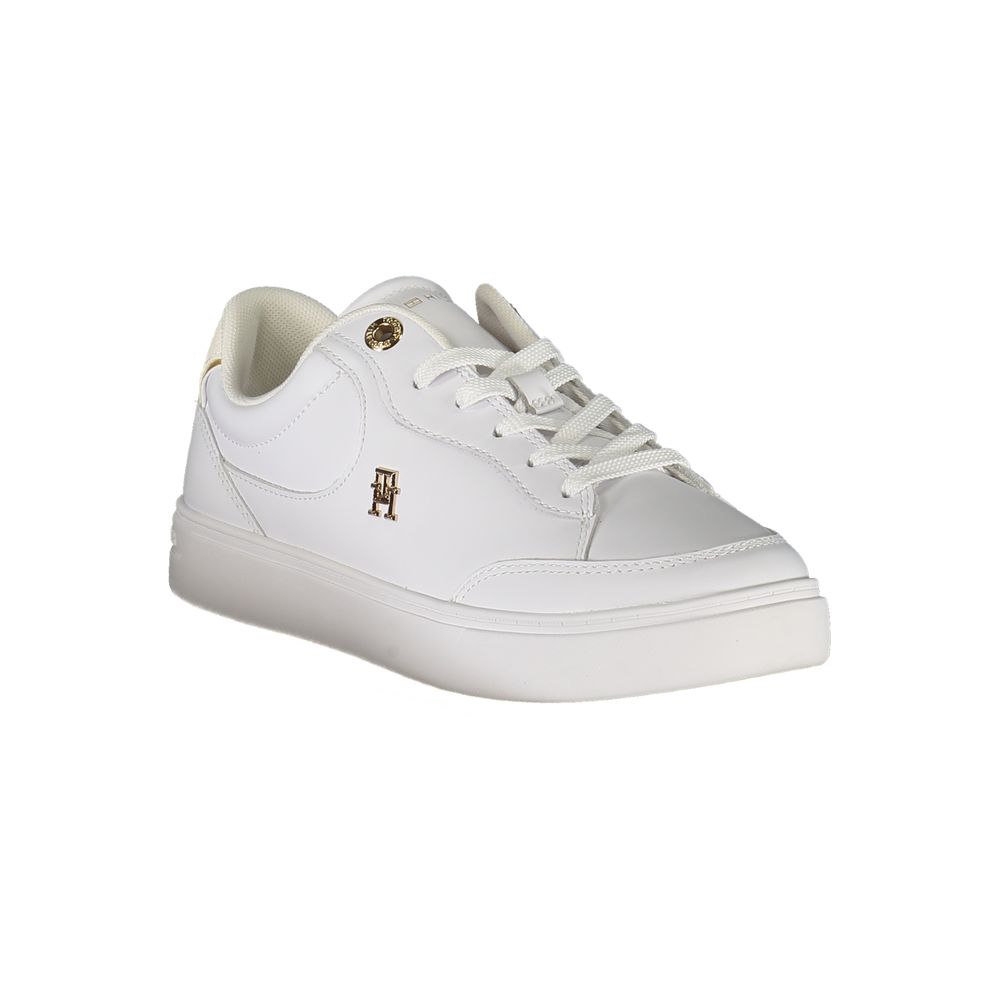 Tommy Hilfiger White Leather Women Sneaker Tommy Hilfiger