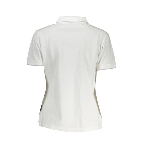 Napapijri White Cotton Women Polo Shirt Napapijri