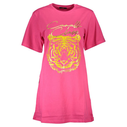 Cavalli Class Rosa Cotton Women T-Shirt Cavalli Class