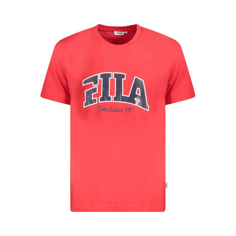 Fila Red Cotton Men T-Shirt Fila